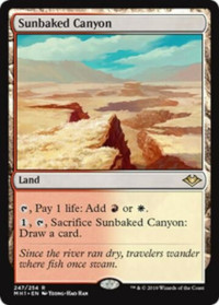 247 - Sunbaked Canyon - Modern Horizons - Magic The Gathering