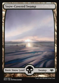252 - Snow-Covered Swamp - Modern Horizons - Magic The Gathering