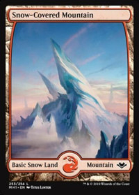 253 - Snow-Covered Mountain - Modern Horizons - Magic The Gathering