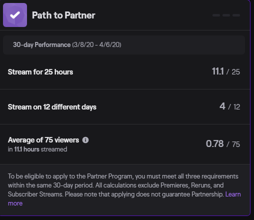 How to become partnered on twitch