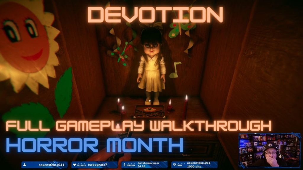 Devotion Walkthrough - Full Gameplay Jumpscares and Ending - Red Candle Games